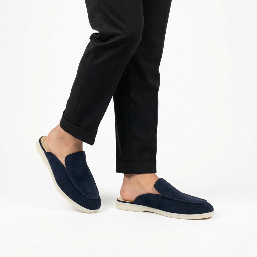 Mules Homme Bleu